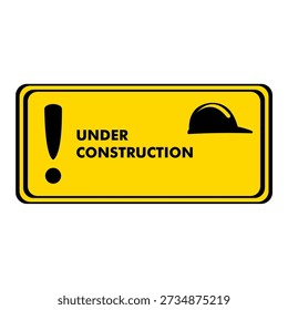 illustration of under construction sign