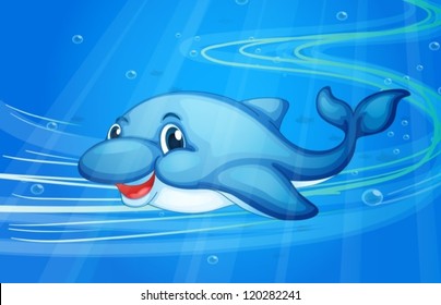illustration of under water fish