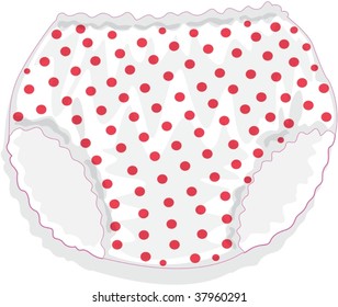 illustration of Undergarment on white