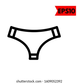 illustration of underwear flat icon