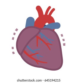 Illustration of unhealthy heart