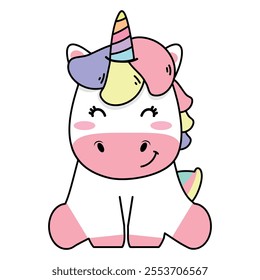 illustration of unicorn Character Design