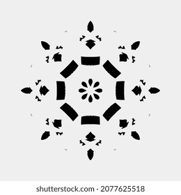 illustration of unique circle ornament vector image like a beautiful arrangement