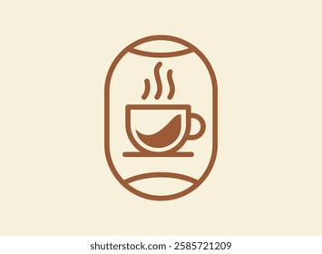 Illustration of an Unique Coffeeshop Logo