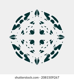 illustration of a unique and elegant circle vector image suitable for decoration