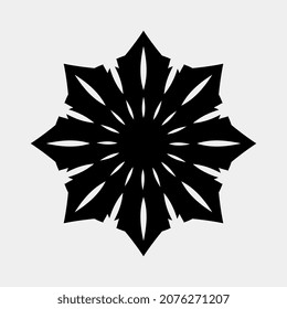 ilustración de imágenes vectoriales únicas de adorno de flores para la decoración de habitaciones
