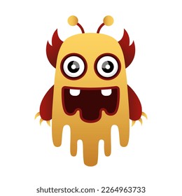 illustration unique monster design mascot
