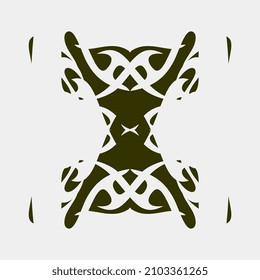 illustration of unique and rare vector images for tribal tattoos or cloth screen printing