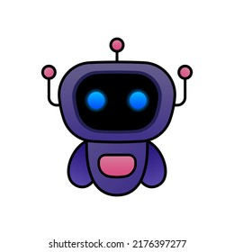 illustration unique robot design mascot