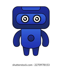 illustration unique robot design mascot
