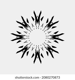 illustration of unique vector images such as flowers or suns that are parallel and nice