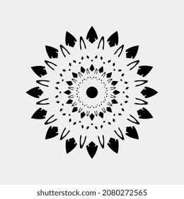 illustration of unique vector images such as flowers or suns that are parallel and nice