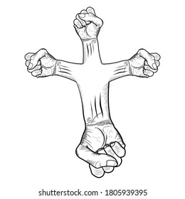 Illustration of United Fist Hand Logo.