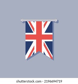 Illustration of United Kingdom flag Template