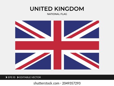 Illustration of United Kingdom National Flag