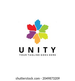 Ilustración unidad cooperación firma manual logotipo plantilla de negocio 
