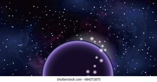 Illustration of the universe. It is an image of a galaxy.
