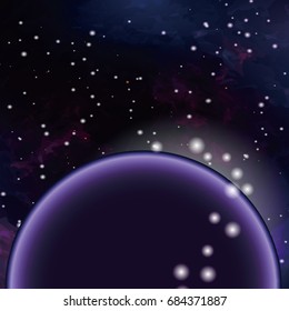 Illustration of the universe. It is an image of a galaxy.