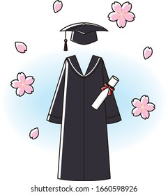 大学 卒業式 日本 のイラスト素材 画像 ベクター画像 Shutterstock