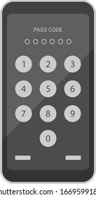 Illustration to unlock smart phone.