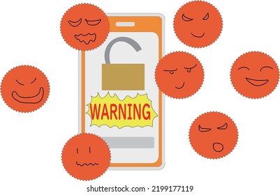 Illustration of an unlocked smartphone