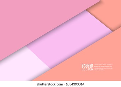 Illustration of unusual modern material design abstract background. Vector illustration.