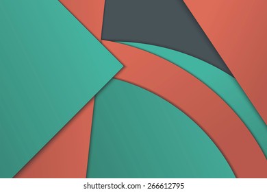 Illustration of unusual modern material design vector background