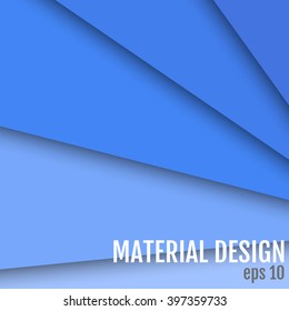 Illustration of unusual modern material design vector background
