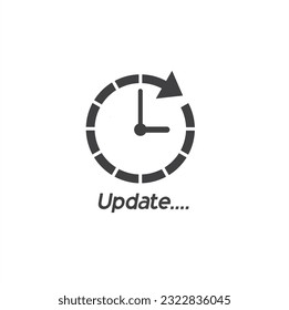 illustration of update system, update symbol, vector art.
