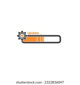 illustration of update system, update symbol, vector art.