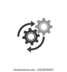 illustration of update system, update symbol, vector art.