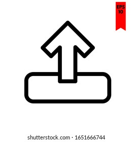 illustration of upload flat icon