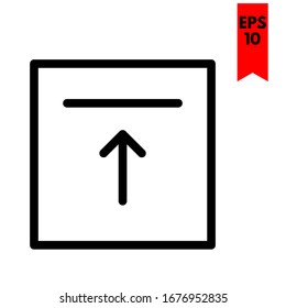 illustration of upload flat icon