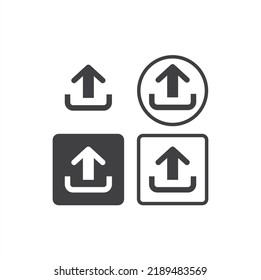 Illustration Of Upload Symbol, Upload Icon.