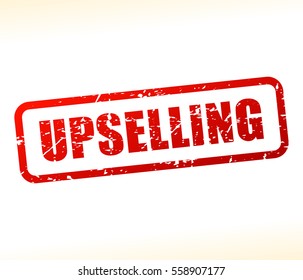 Illustration of upselling text stamp