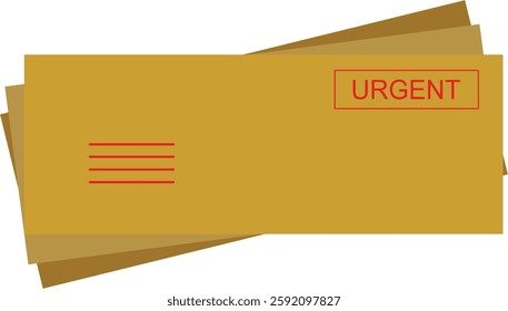  illustration of urgent envelope graphic