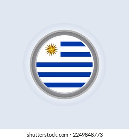 Ilustración de la plantilla de bandera de Uruguay