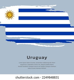 Illustration des Uruguay-Flaggenmusters