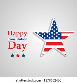 illustration of USA Constitution Day background