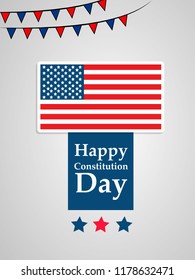 illustration of USA Constitution Day background