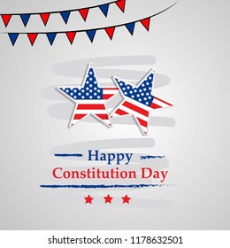 illustration of USA Constitution Day background