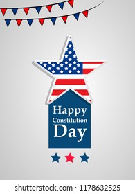 illustration of USA Constitution Day background