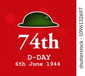 Illustration of U.S.A D-Day background