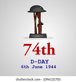 Illustration of U.S.A D-Day background
