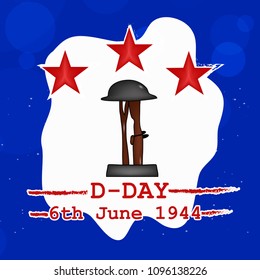 Illustration of U.S.A D-Day background