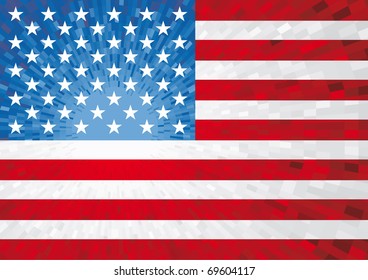 Illustration of the USA flag