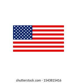 Illustration of the USA flag icon