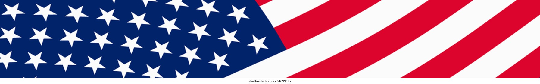 Illustration of USA flag, vector