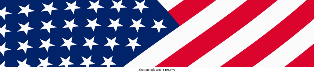 Illustration of USA flag, vector