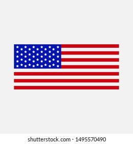 Illustration of USA Flag. Vector Eps 10